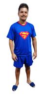 Pijama adulto masculino curto SUPER - Sonhar Sleepwear - REF 240