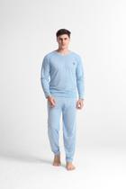 Pijama adulto masculino longo camisa e calça comprida Pijama adulto masculino longo camisa e calça comprida