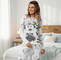 Pijama Adulto Minie Branco Pijama Adulto Minie Branco