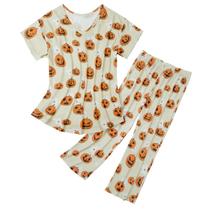 Pijama American Trends Halloween Algodão Abóbora 2XL Pijama American Trends Halloween Algodão Abóbora 2XL