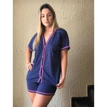 Pijama Americano Blogueirinha em MALHA PREMIUM baby doll