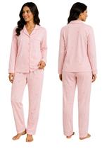 Pijama Americano Camiseta Manga Longa Com Calça Comprida Cor:AzulTamanho:M
