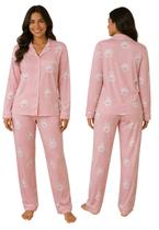 Pijama Americano Camiseta Manga Longa Com Calça Comprida Cor:RosaTamanho:G Pijama Americano Camiseta Manga Longa Com Calça Comprida Cor:RosaTamanho:G