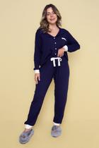 Pijama Americano Longo All Marinho
