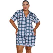 Pijama Americano Plus Size Feminino Stitch Roupa de Dormir Personalizado 50 52 54