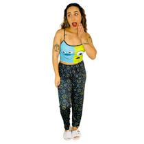 Pijama Baby Doll Feminino Alcinha e Calça Personagem Pijama Baby Doll Feminino Alcinha e Calça Personagem