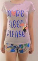 Pijama basíco feminino estampado / tam. p