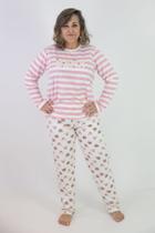 Pijama bear moletinho adulto feminino