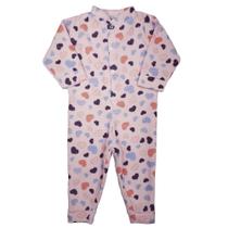 Pijama Bebê Manga Longa Plush Estampado Em Tamanhos 1 2 e 3
