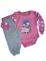 Pijama Bebê Menina Inverno Molecotton Body Calça Pijama Bebê Menina Inverno Molecotton Body Calça