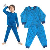 Pijama Bebê Menino Manga Longa Algodão Kamylus 12495