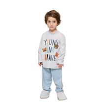 Pijama Bebê Menino Manga Longa e Calça Algodão Ursos 0016