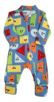 Pijama Bebê Soft Manga Longa Macacão Estampado Inverno MELI
