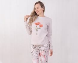 Pijama Bella Enxovais Plush Adulto Lize Pijama Bella Enxovais Plush Adulto Lize