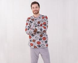 Pijama Bella Enxovais Plush Adulto Maicon Pijama Bella Enxovais Plush Adulto Maicon