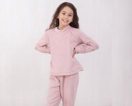 Pijama Bella Enxovais Plush Infantil Sonhos Rosa - Pijama Plush Bella Enxovais Infantil