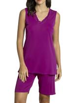 Pijama Bermudoll Inspirate 122590 Feminino Basics Forever Poliamida T. P/GG