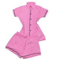 Pijama Blogueira com Botões - liso