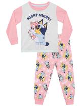 Pijama Bluey Infantil Manga Comprida - Tamanho 5 Anos - Rosa