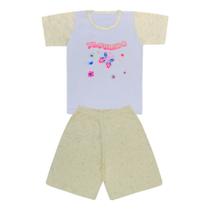 Pijama Blusa com Flores e Short - Big Bless Pijama Blusa com Flores e Short - Big Bless