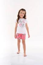 Pijama blusa com short em suedine zebra bf45365