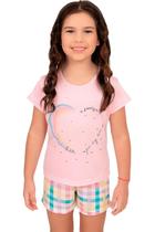 Pijama Blusa de Corações e Short - Izitex Pijama Blusa de Corações e Short - Izitex
