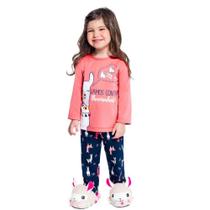 Pijama Blusa e Calça Malha - Tam: 12 - Feminino - Brandili Pijama Blusa e Calça Malha - Tam: 12 - Feminino - Brandili