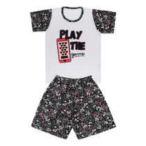 Pijama Blusa e Short Floral - Big Bless