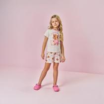 Pijama Blusa e Shorts Cinti Infantil Menina Pijama Blusa e Shorts Cinti Infantil Menina