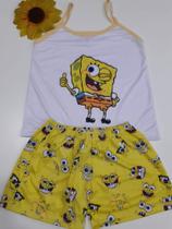 Pijama bob esponja feminino