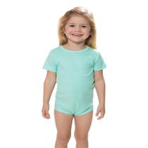 Pijama Body Verde Ribana Canelada - Izitex Pijama Body Verde Ribana Canelada - Izitex
