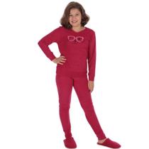 Pijama Bordado Plush Juvenil Feminino Victory Pijama Bordado Plush Juvenil Feminino Victory