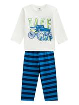 Pijama Brandili Take a Nap Malha Longo Infantil Masculino