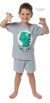 Pijama Brilha no Escuro Infantil Masculino - Dino