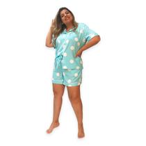Pijama Bumabei Americano Viscolinho Verão com Shorts - 2072