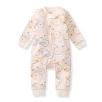 Pijama Burt's Bees Baby Girls, sem pés, folgado para dormir e brincar, 100% algodão orgânico, tamanhos NB até 6-9 meses