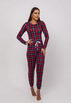Pijama Calça e Blusa M/L Malha Xadrez Vermelho Salvatore Pijama Calça e Blusa M/L Malha Xadrez Vermelho Salvatore