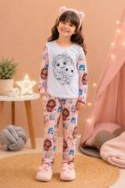 Pijama Calça e Blusa manga longa A Casa Mágica da Gabby com canetinhas para colorir Pijama Calça e Blusa manga longa A Casa Mágica da Gabby com canetinhas para colorir