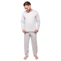 Pijama Calça Estampa Poá Manga Longa Diones Frio Masculino Pijama Calça Estampa Poá Manga Longa Diones Frio Masculino