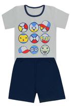 Pijama Camiseta Personagens e Short - Izitex Pijama Camiseta Personagens e Short - Izitex