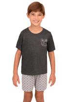 Pijama Camiseta Tubarão e Short - Izitex