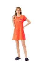 Pijama Camisola MG Happy Laranja Neon M - 10180079