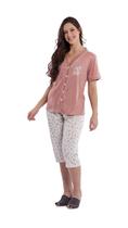Pijama capri aberto florescer fem. pv ref. 1048 tamanho:xg