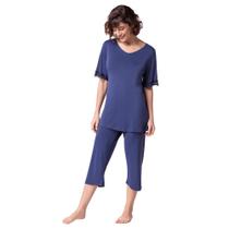 Pijama Capri Adulto Feminino Lupo 24297-001 Pijama Capri Adulto Feminino Lupo 24297-001