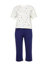 Pijama Capri Daisy Days 26.38.0069 Feminino Estrelas Algodão T. P/GG Pijama Capri Daisy Days 26.38.0069 Feminino Estrelas Algodão T. P/GG