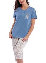 Pijama Capri Desire 1047 Feminino Florescer Poliviscose T. P/XG