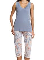 Pijama Capri Paulienne 048.74 Feminino Estampado Renda e Liganete T. 42/48