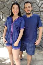 Pijama Casal Combinando Conjunto namorados Estampados Verão