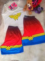 Pijama Casal personagem 3 peças