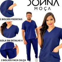 Pijama Cirúrgico Blusa - Hospitalar - Scrub - Feminino - Dona Moça